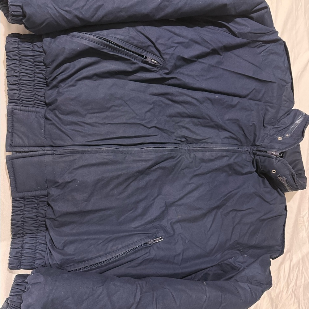 Men's Navy Blue Jacket made for Saks fifth Ave 80% down 20% feather small